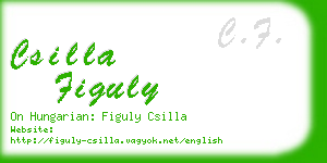 csilla figuly business card